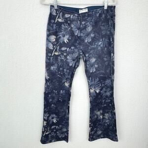 Free People We The Free Women Penny Pull On Flare Pants 31 Flare Floral Purple